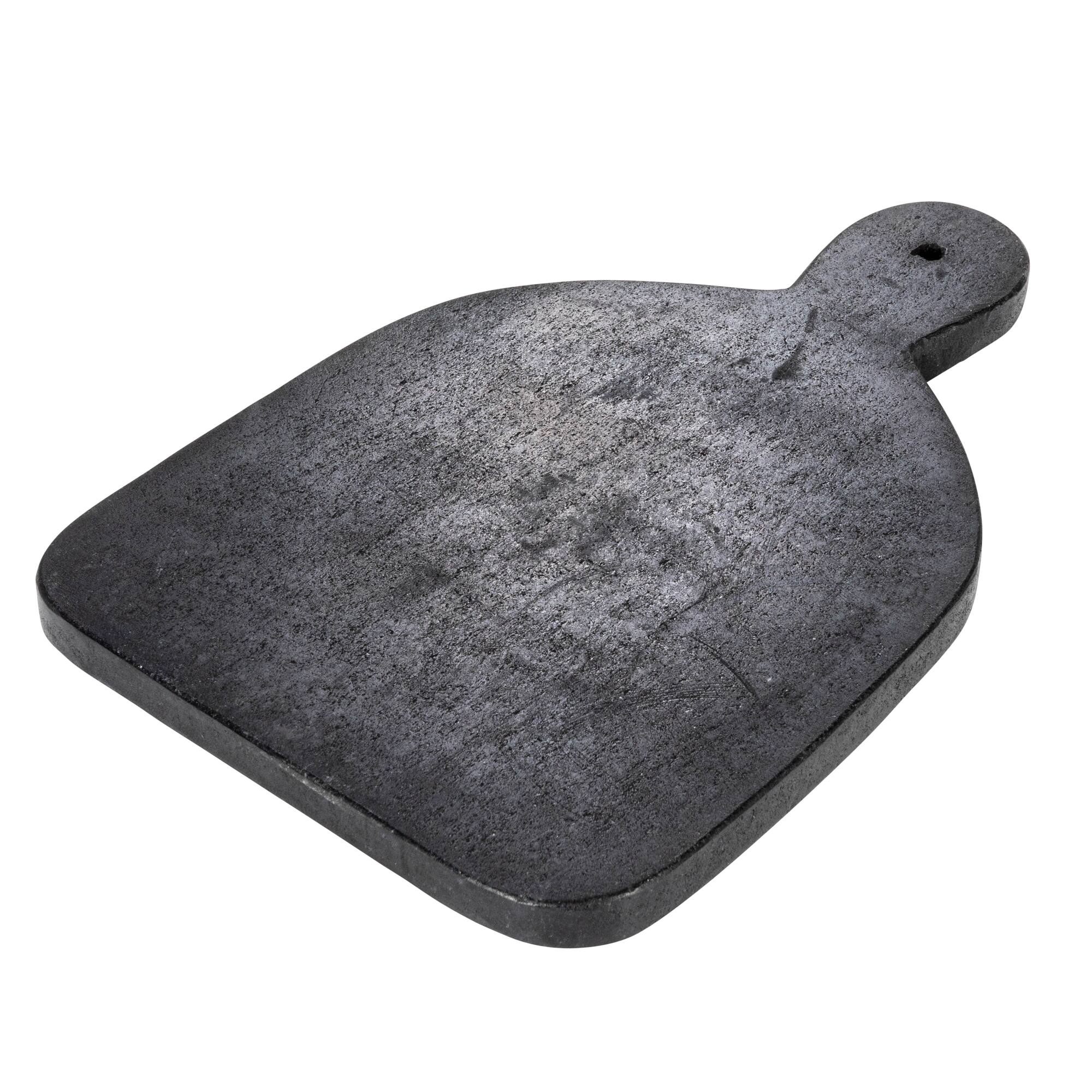 Hello Honey® 12" Black Modern Marble Cutting or Charcuterie Board with Handle
